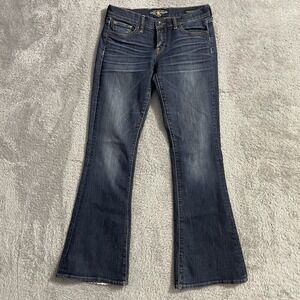 Lucky Brand Jeans Womens 6/28 Charlie Flare‎ Low Rise Stretch Denim Dark Wash